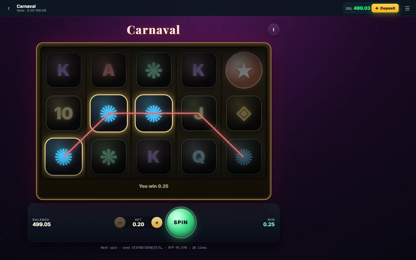 Carnaval video slot